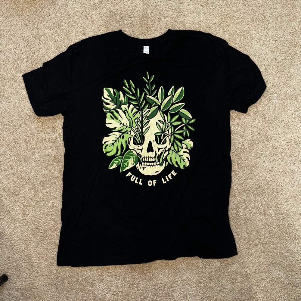 Full of life Skull & Plant t-shirt - Large